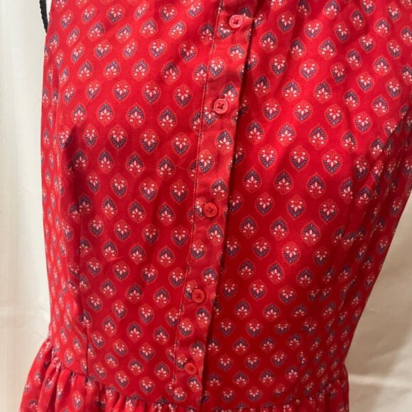 New York Company Red long Summer Dress size Medium - Picture 5 of 16